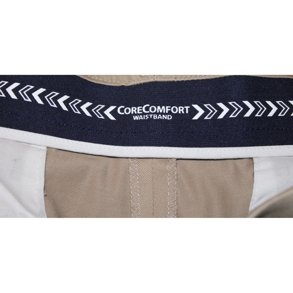 Preppy Business Casual Roundtree & Yorke Travel Smart Pants Khaki Men's 42x32 - Picture 5 of 6